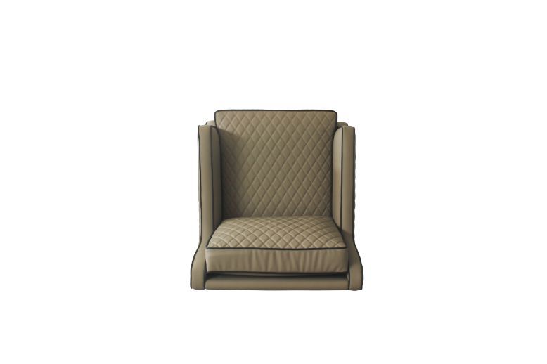 House - Marchese Chair - Tan PU & Tobacco Finish Unique Piece Furniture