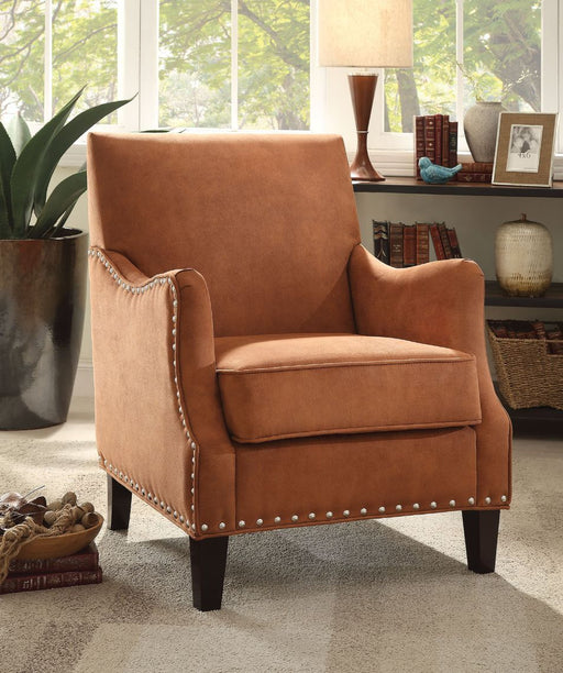 Sinai - Accent Chair - Orange Fabric Unique Piece Furniture