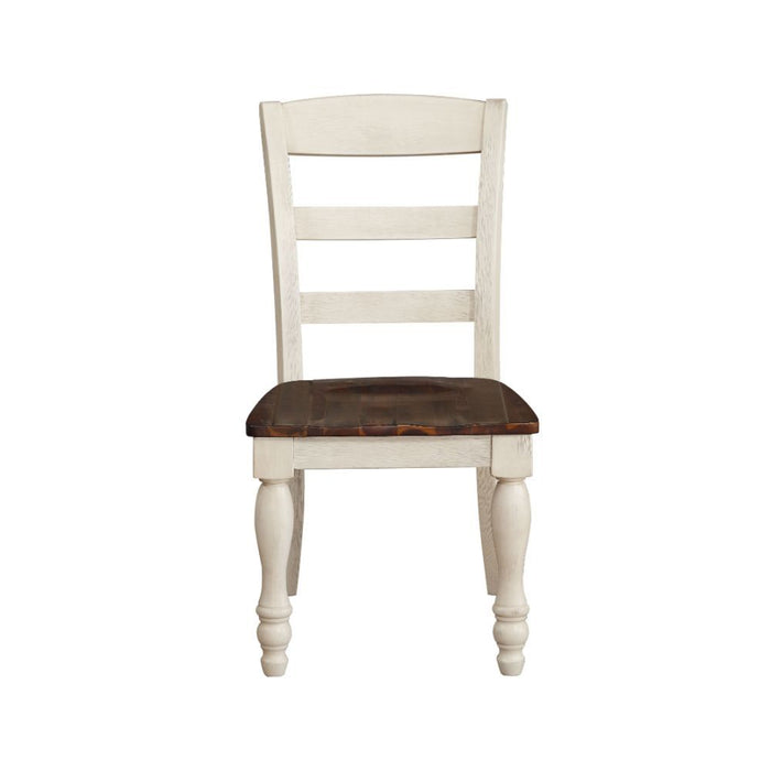 Britta - Side Chair (Set of 2) - Walnut & White Washed Unique Piece Furniture