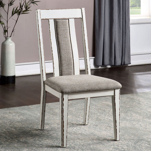 Halsey - Side Chair (Set of 2) - Weathered White / Warm Gray Unique Piece Furniture