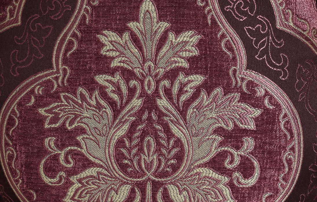 Bernadette - Side Chair Set of 2) - Pattern Fabric & Gold