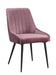Caspian - Side Chair (Set of 2) - Pink Fabric & Black Finish Unique Piece Furniture