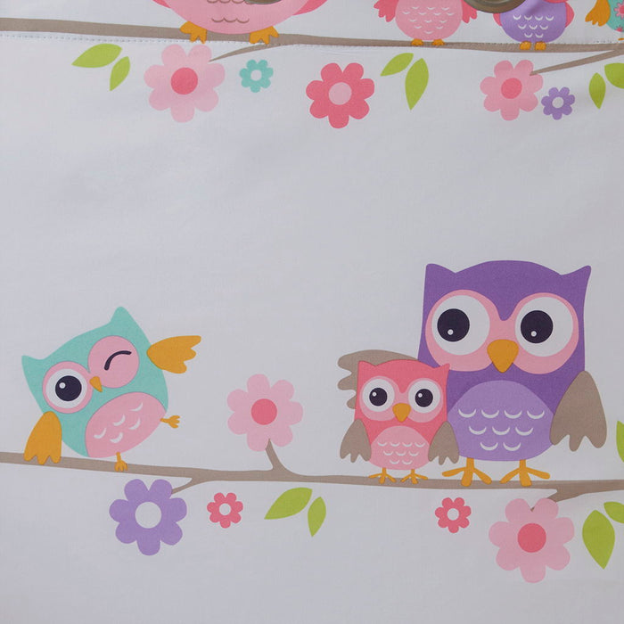 Owl Printed Blackout Curtain Panel - Multi