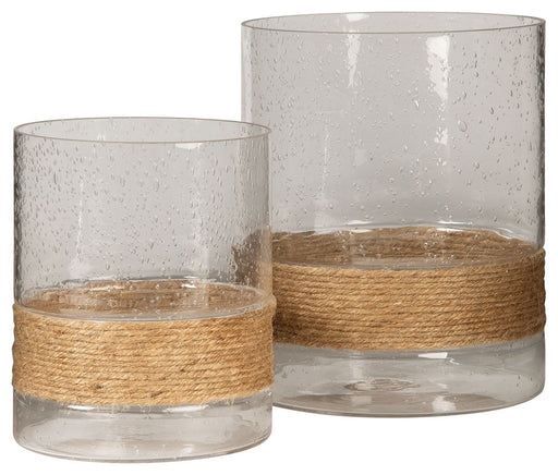 Eudocia - Clear - Candle Holder Set (Set of 2) Unique Piece Furniture