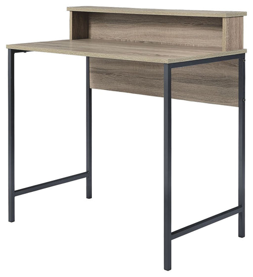 Titania - Light Brown / Gunmetal - Home Office Small Desk Unique Piece Furniture