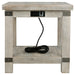 Carynhurst - White Wash Gray - Rectangular End Table Unique Piece Furniture