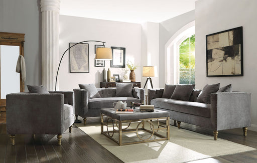 Sidonia - Sofa - Gray Velvet Unique Piece Furniture