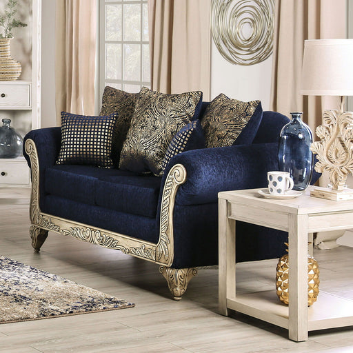 Marinella - Loveseat - Royal Blue Unique Piece Furniture