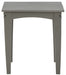 Visola - Gray - Square End Table Unique Piece Furniture