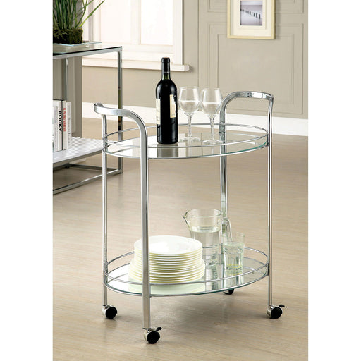 Loule - Serving Cart - Pearl Silver Unique Piece Furniture