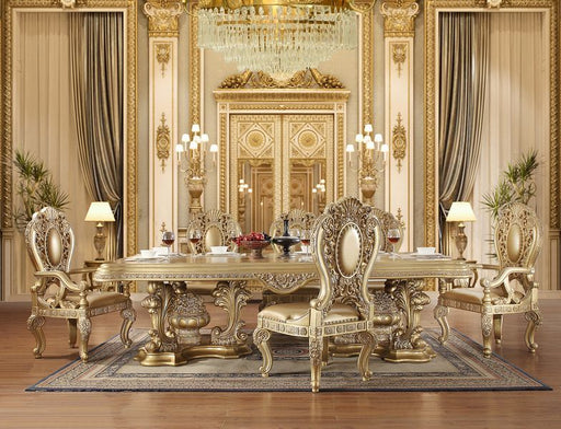Seville - Dining Table - Gold Finish Unique Piece Furniture