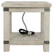 Carynhurst - White Wash Gray - Rectangular End Table Unique Piece Furniture