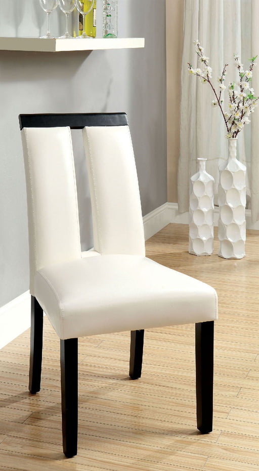 Luminar - Side Chair (Set of 2) - Black / White Unique Piece Furniture