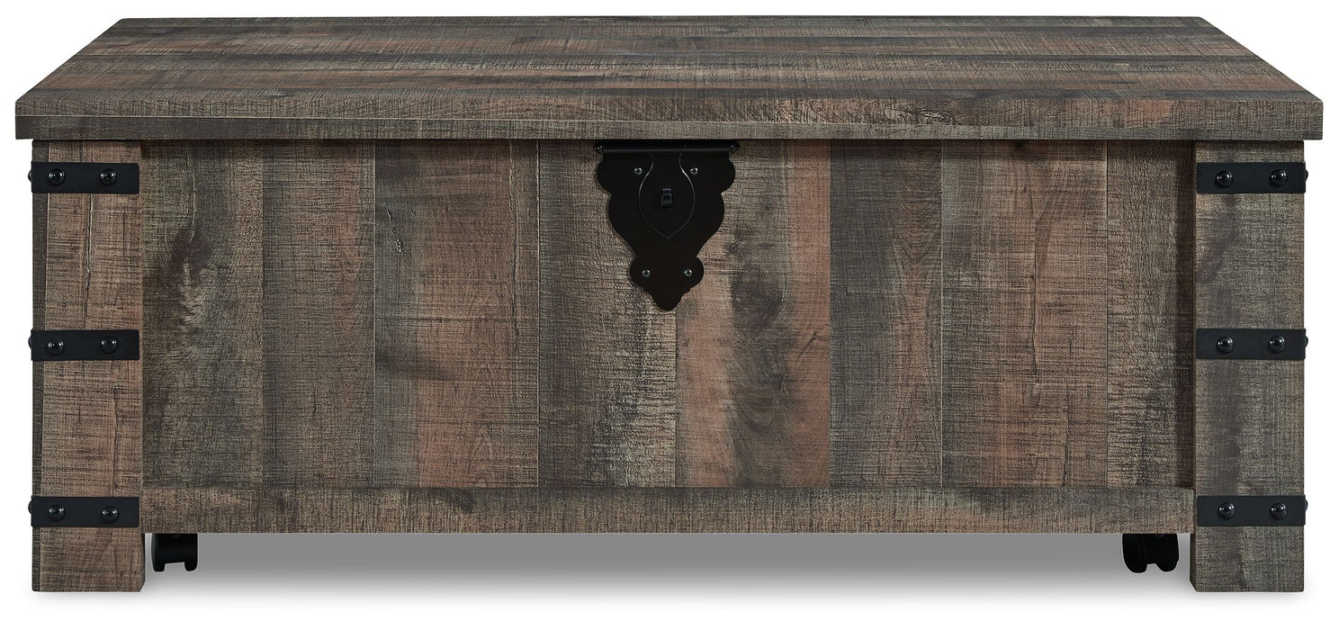 Hollum - Rustic Brown - Lift Top Cocktail Table Unique Piece Furniture