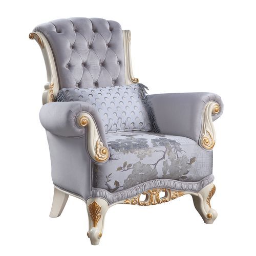 Galelvith - Chair - Gray Fabric Unique Piece Furniture