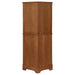 Coreosis - 4-Shelf Corner Curio Cabinet - Golden Brown Unique Piece Furniture