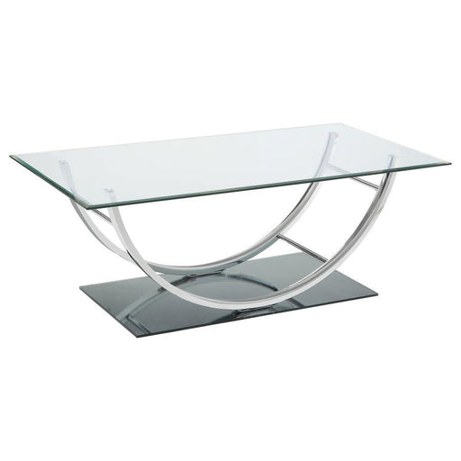 Danville - U-Shaped Coffee Table - Chrome Unique Piece Furniture