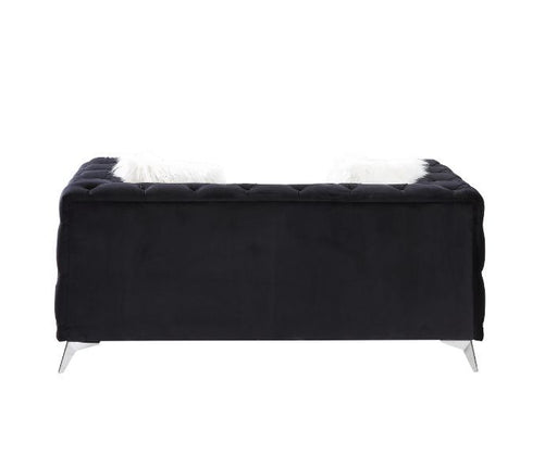 Phifina - Loveseat - Black Velvet Unique Piece Furniture