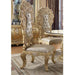 Cabriole - Side Chair (Set of 2) - Light Gold PU & Gold Finish Unique Piece Furniture