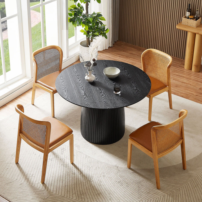 Mdf Dining Table Kitchen Table Small Space Dining Table For Living Room, Kitchen, Home, Apartment Black