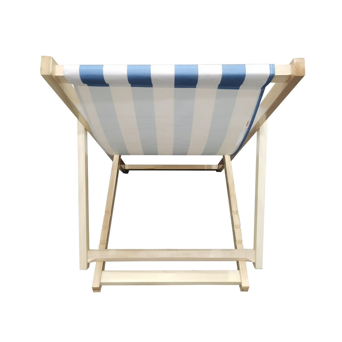 Beach Chair Stripe - Folding Chaise Lounge Chair