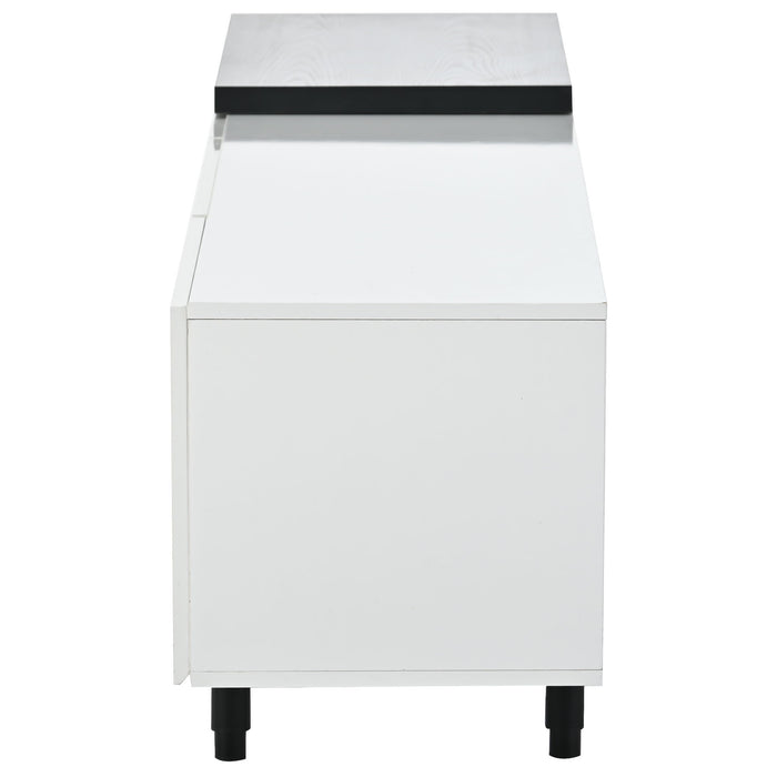 U-Can Modern, Stylish TV Stand TV Cabinet Fot 80 / Inch TV, White