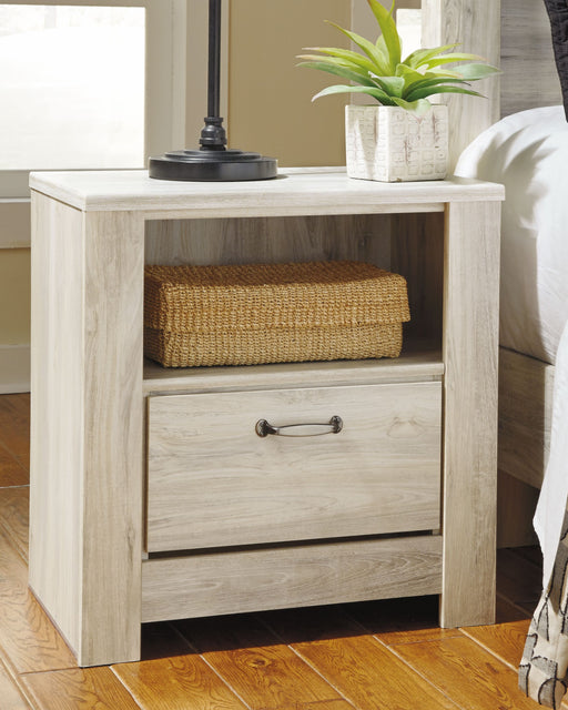Bellaby - Whitewash - One Drawer Night Stand Unique Piece Furniture