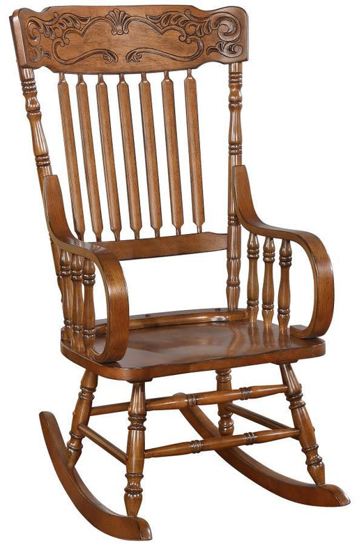 Sara - Back Rocking Chair - WArm - Brown Unique Piece Furniture