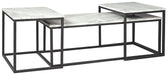 Donnesta - Gray / Black - Occasional Table Set (Set of 3) Unique Piece Furniture