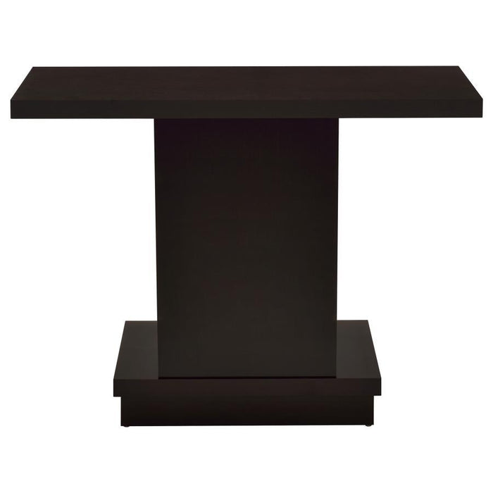 Reston - Pedestal Sofa Table - Cappuccino Unique Piece Furniture