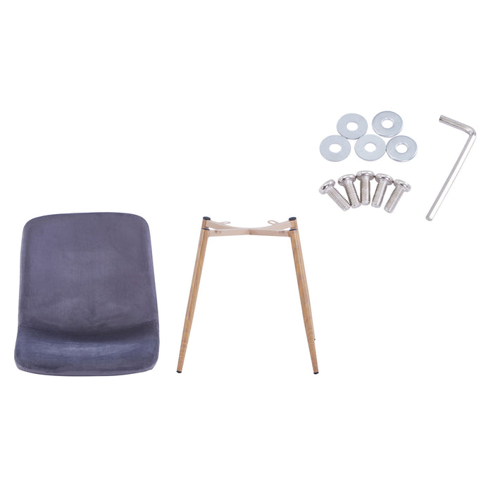 Dining Chair 4 Piece - Gray, Modern Style, new Technology.Suitable For Restaurants, Cafes, Taverns, Offices, Reception Rooms