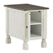 Havalance - White / Gray - Chair Side End Table Unique Piece Furniture