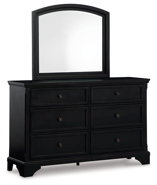 Chylanta - Black - Dresser, Mirror Unique Piece Furniture