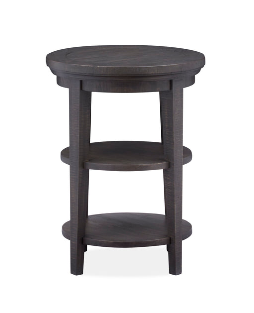 Westley Falls - Round Accent End Table - Graphite Unique Piece Furniture