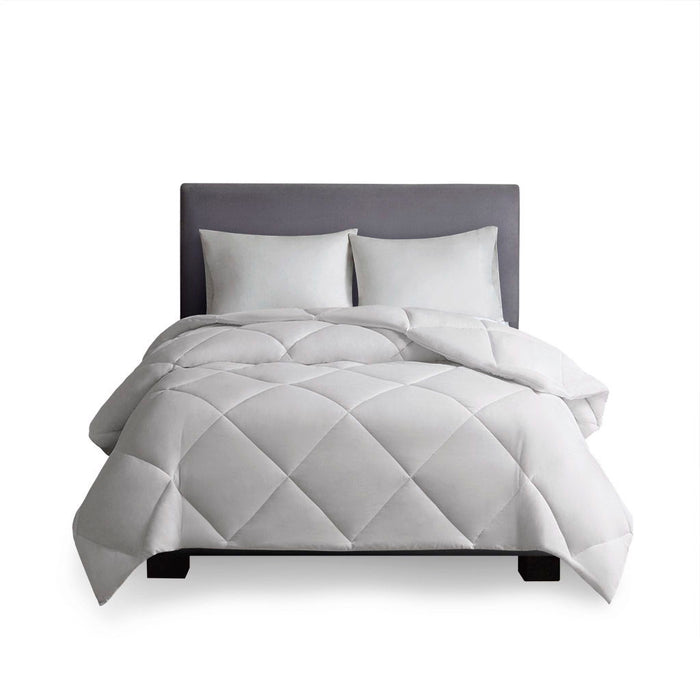 Oversized Down Alt Comforter With Heiq Smart Temp Treatment In White