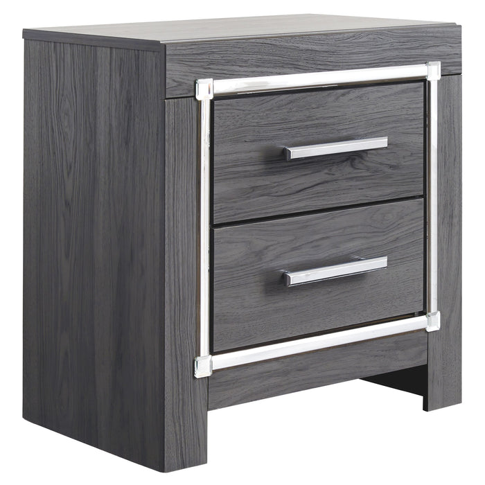 Lodanna - Gray - Two Drawer Night Stand Unique Piece Furniture