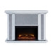 Nowles - Fireplace - Mirrored & Faux Stones Unique Piece Furniture