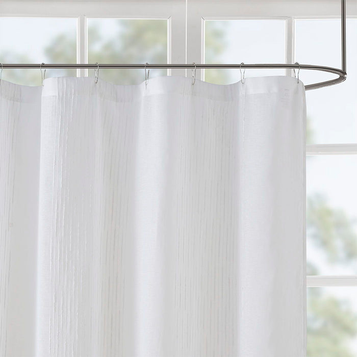 Sheer Shower Curtain - White