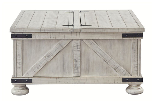 Carynhurst - Whitewash - Cocktail Table With Storage Unique Piece Furniture