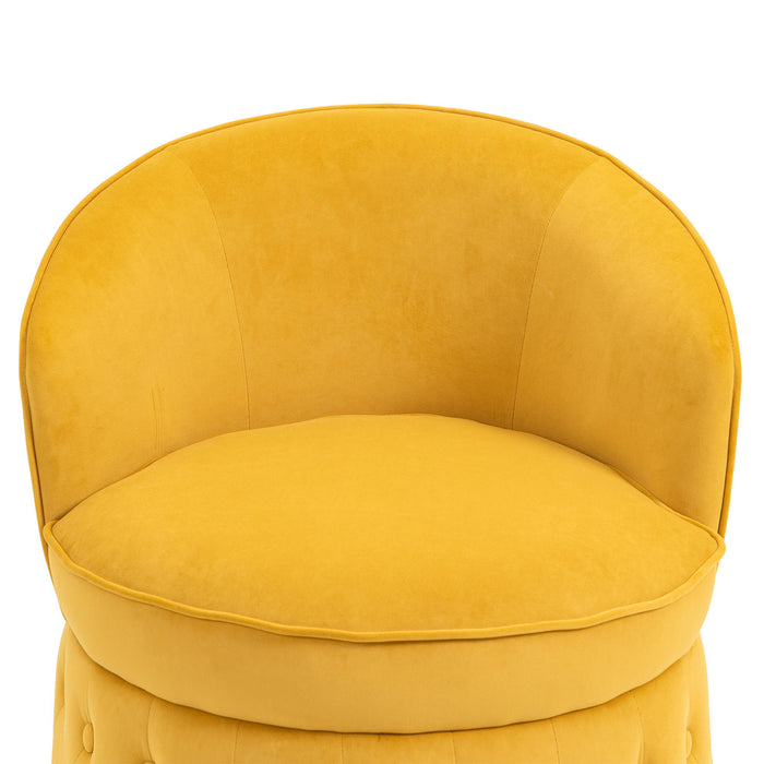 365 Degree Swivel Cuddle Barrel Accent Sofa Chairs, Round Armchairs With Wide Upholstered, Fluffy Fabric Chair For Living Room