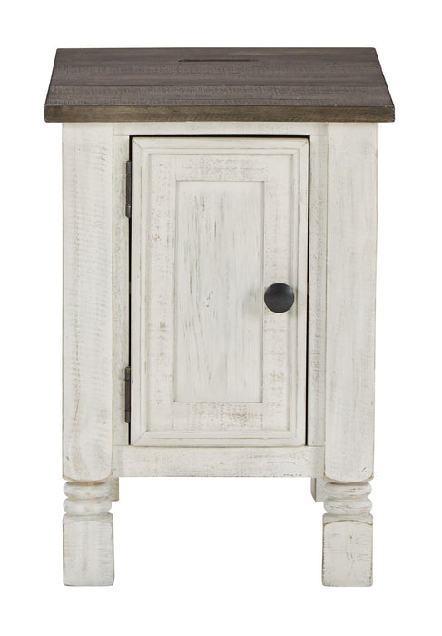 Havalance - White / Gray - Chair Side End Table Unique Piece Furniture