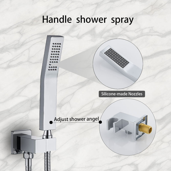 Bath Shower Metal Chrome - Silver