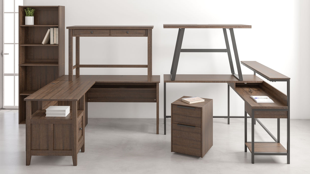 Camiburg - Warm Brown - Home Office Desk - Standalone Unique Piece Furniture