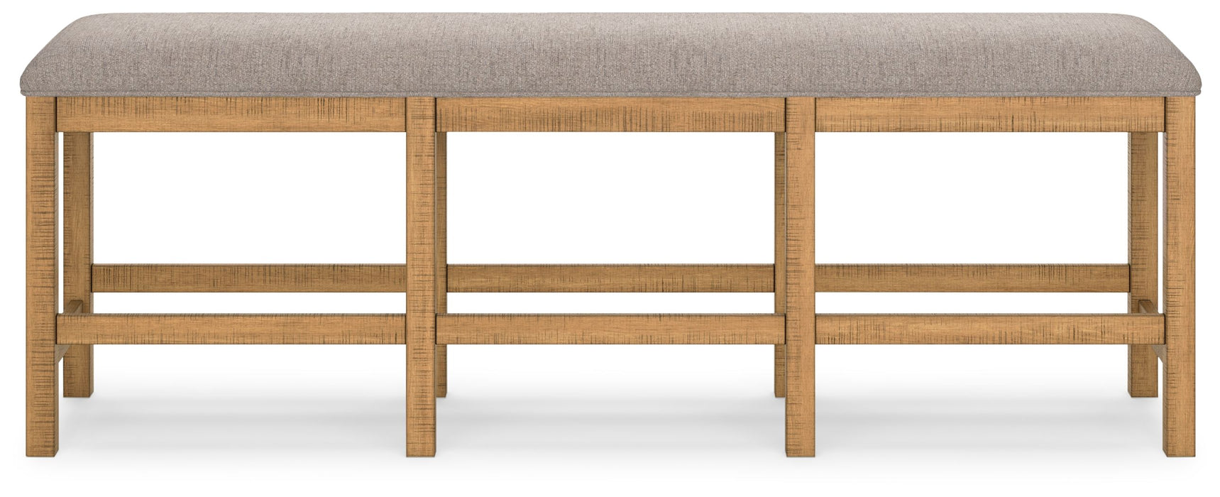 Havonplane - XL Counter Height Upholstered Dining Bench - Brown