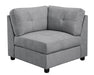 Claude - 7 Piece Upholstered Modular Tufted Sectional - Dove Unique Piece Furniture
