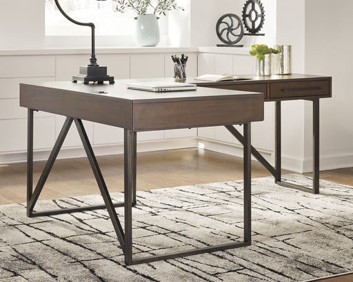 Starmore - Brown - Home Office L Shaped Desk Unique Piece Furniture