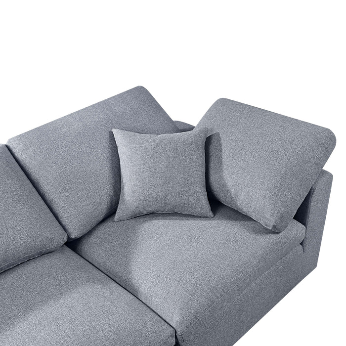 Modern Modular Sectional Sofa Set, Self Customization Design Sofa - Gray