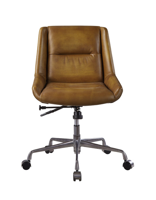 Ambler - Executive Office Chair - Saddle Brown Top Grain Leather Unique Piece Furniture