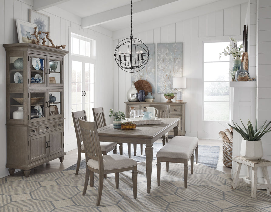 Lancaster - Dining Side Chair With Upholstered Seat (Set of 2) - Dovetail Grey