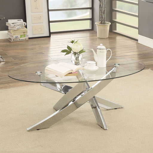 Laila - Coffee Table - Pearl Silver Unique Piece Furniture